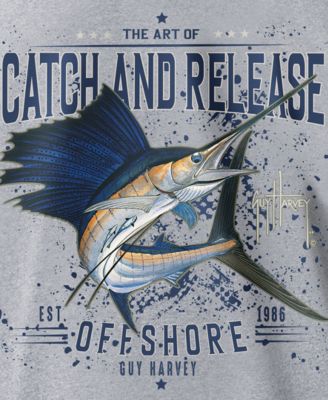 Guy Harvey Мужская футболка с графическим логотипом Guy Harvey в стиле Threadcycled Catch And Release Offshore 5190₽