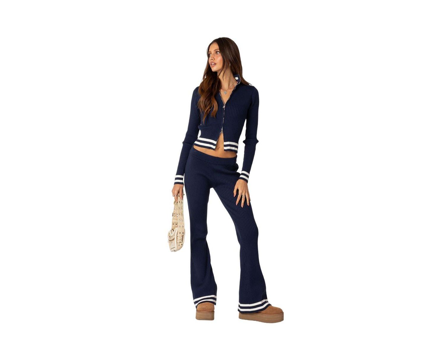 Women's Pluto ribbed cardigan