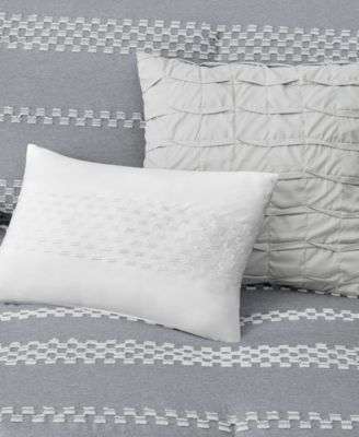 Drew 5-Pc. Clipped Jacquard Comforter Set
