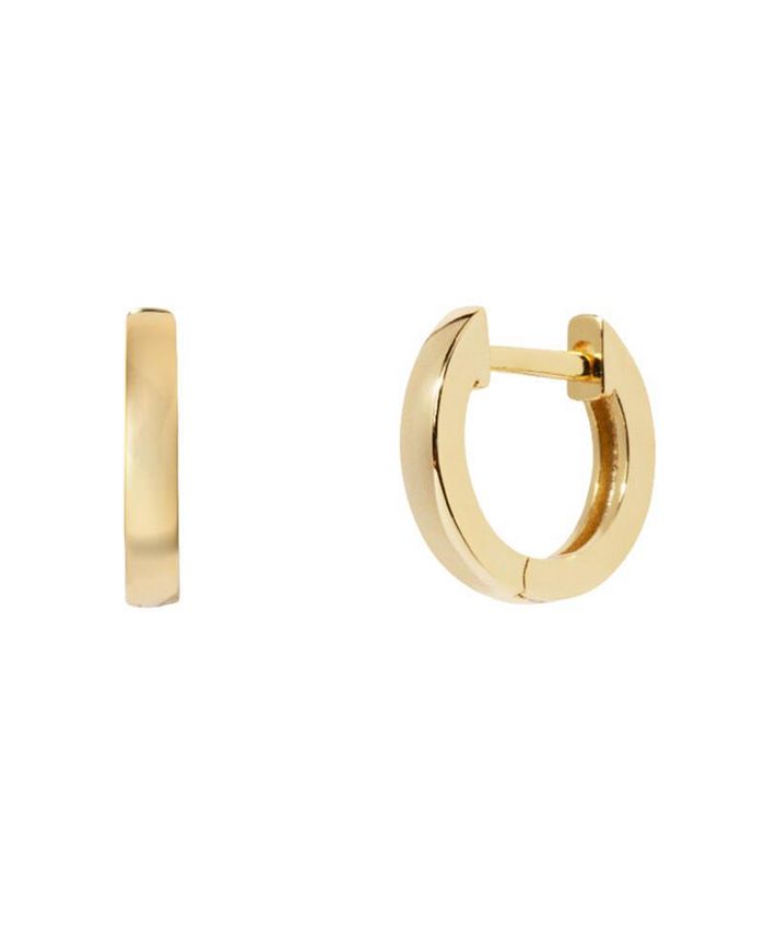Little Sky Stone Women's 14K Gold Plated Earrings Mini Huggies - Macy's