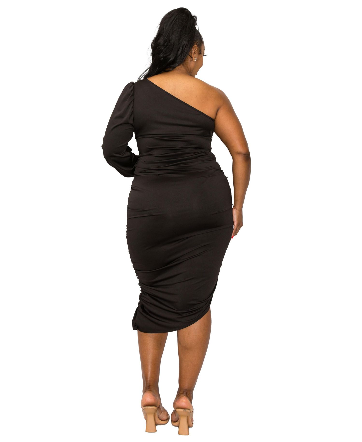 Plus Size Gaia Asymmetrical Bodycon Dress