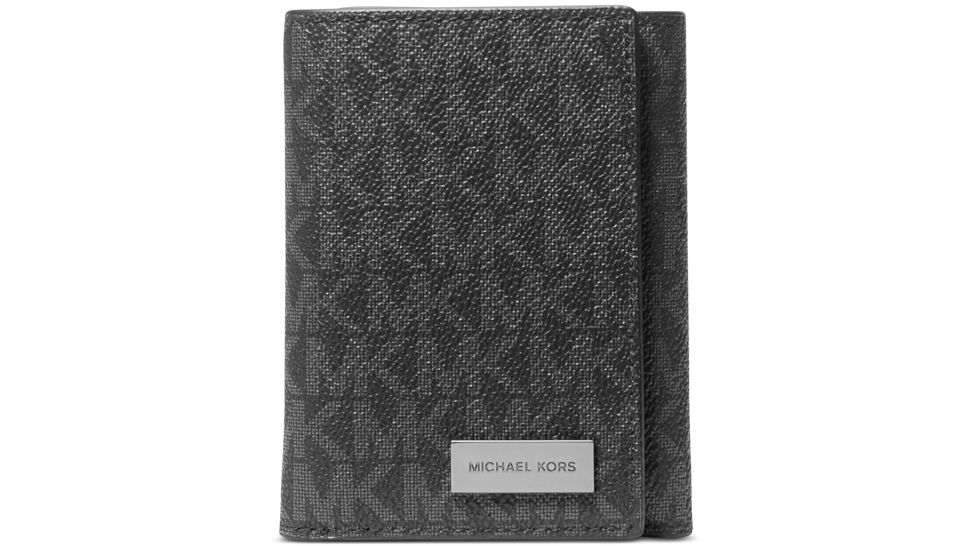 Michael Kors Men's Signature Monogram Print Trifold Wallet