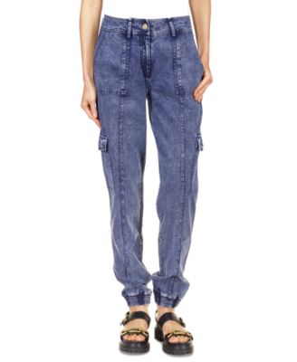 Michael Kors - Women's Acid-Wash Utility Pants