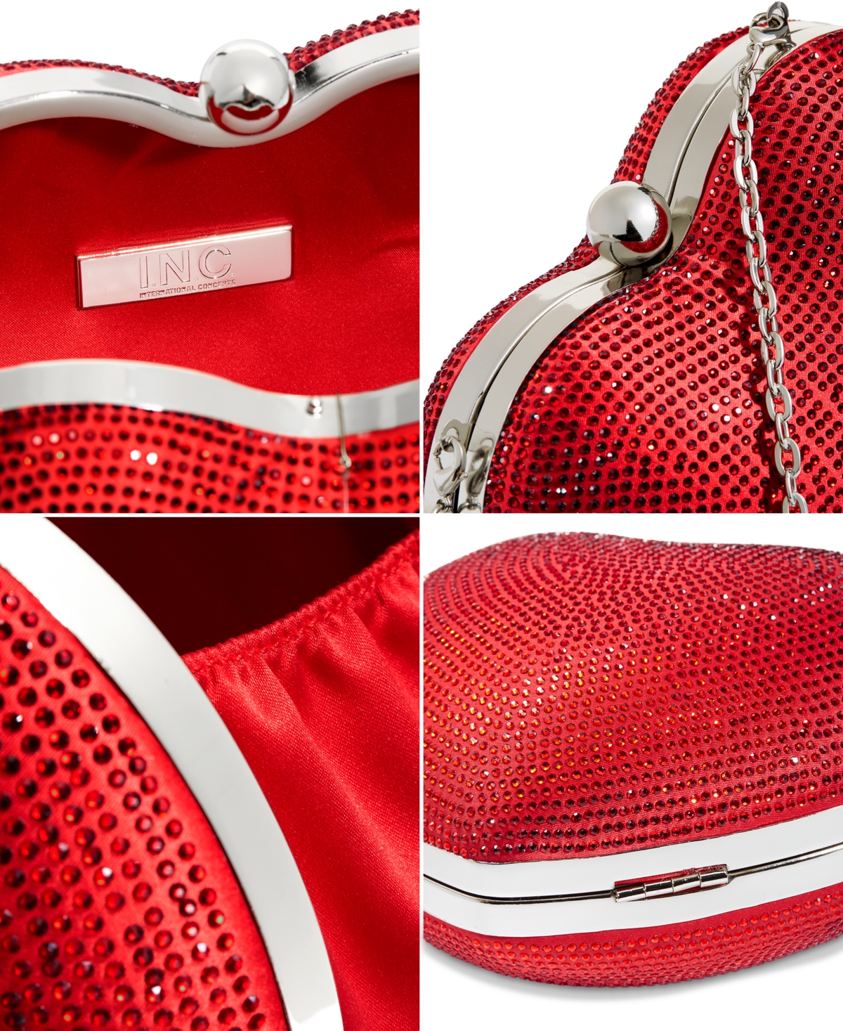 I.n.c. International Concepts Heart Minaudier Bag, Created for Macy's