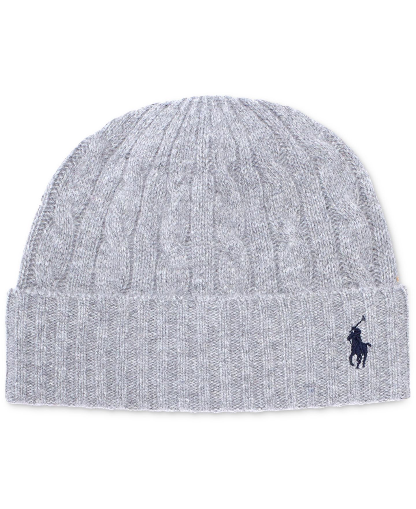 Мужская шапка Ralph Lauren Polo Beanies, цвет: Чёрный — фото 3