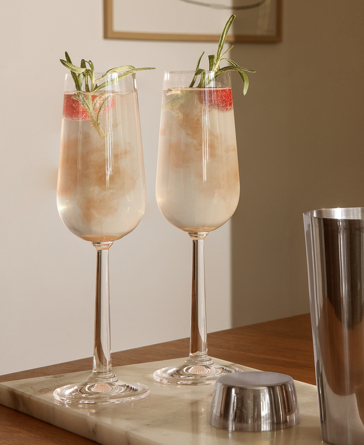 Rosendahl Bouquet Champagne Glasses, Set Of 6 In Clear