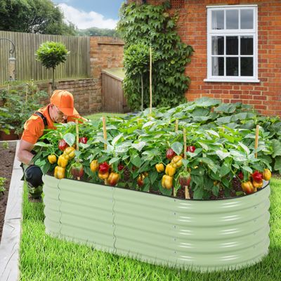 Aluzinc Material Modular Metal Raised Garden Bed