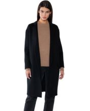 Black Cashmere Women s Coats Jackets Macy s