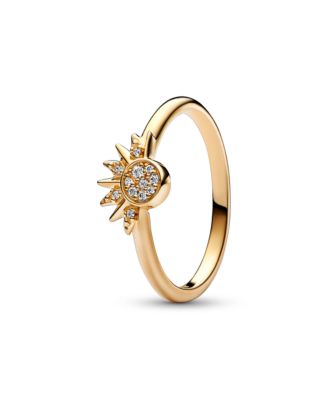 Cubic Zirconia Moments Celestial Sparkling Sun Ring