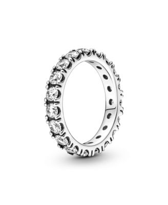 Cubic Zirconia Timeless Sparkling Row Eternity Ring