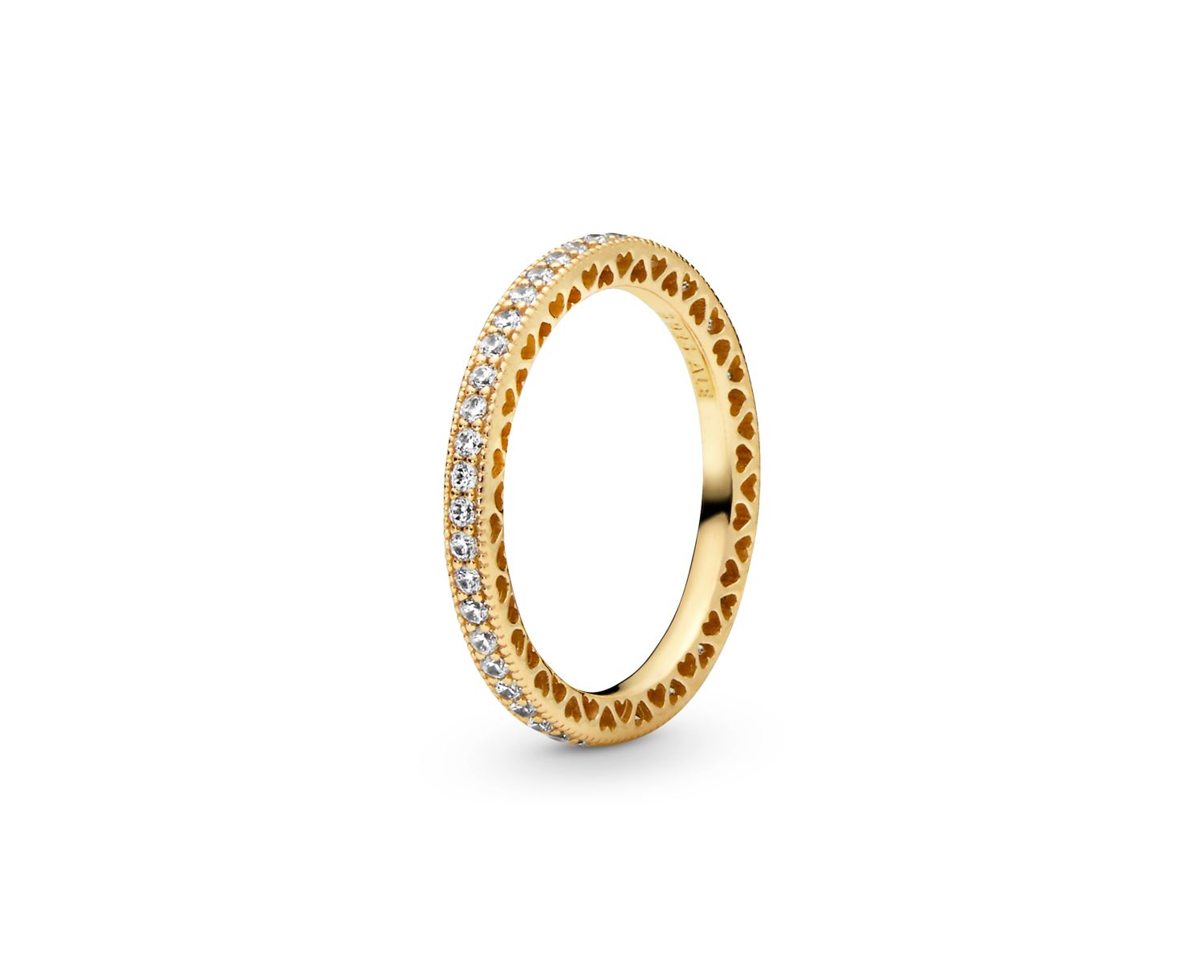 Cubic Zirconia Signature Sparkle Hearts Ring
