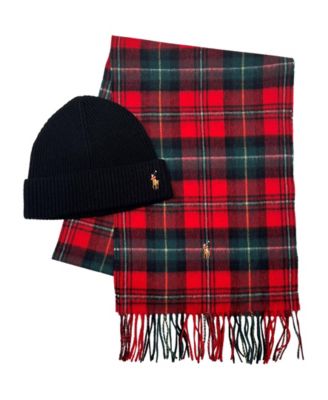 Ralph lauren men's hat scarf set online