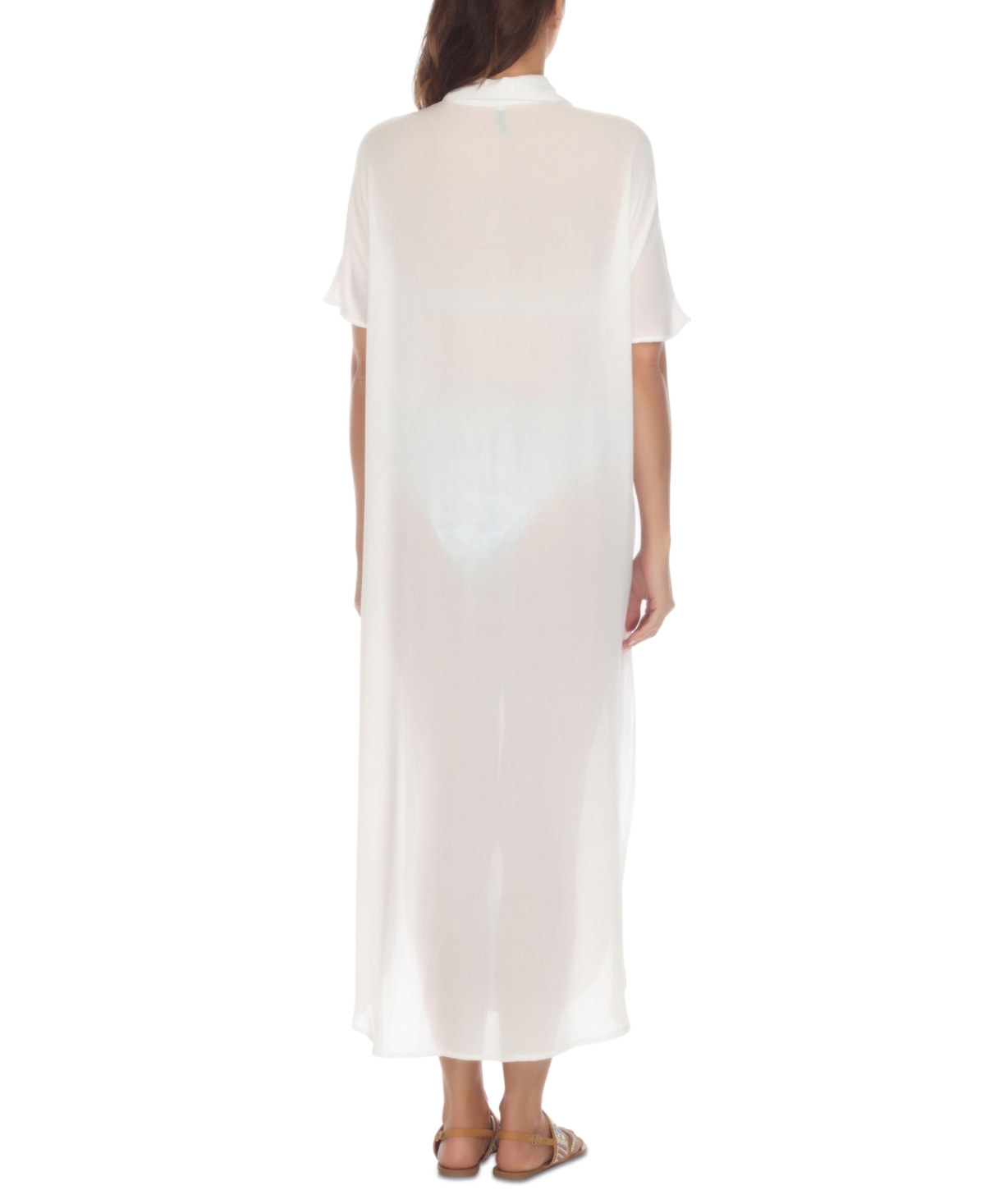 Raviya Women's Button-Down Maxi Dress Cover-Up