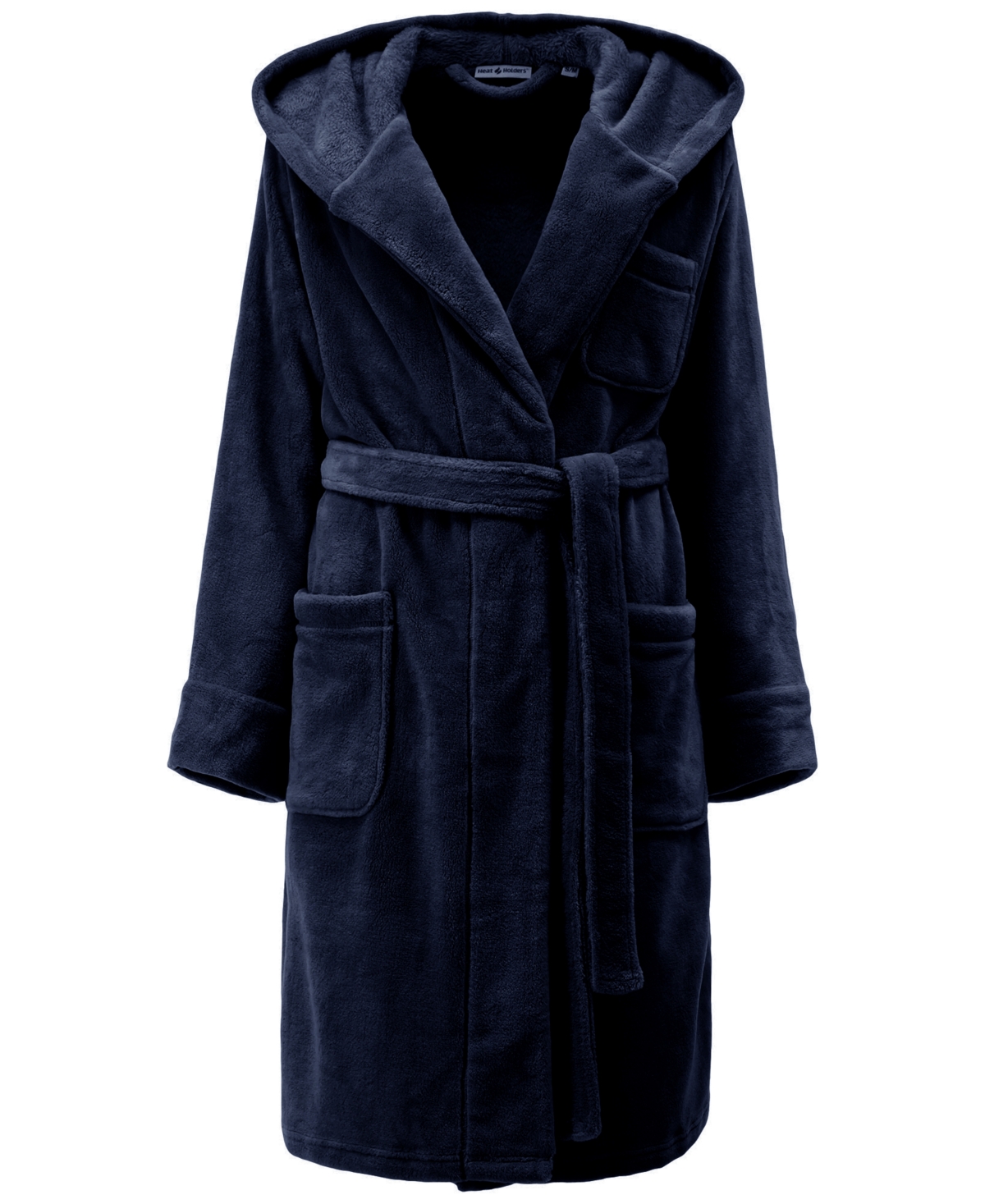 Women's Long-Sleeve Spa Robe - Navy