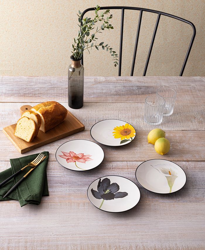 Noritake Colorwave Floral Set of 4 Appetizer Plates Macy's