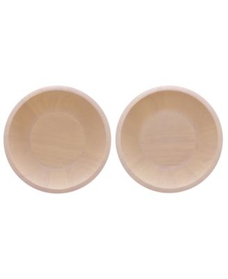 Hammock Wood Set of 2 Small Bowls, 7", 20 oz.