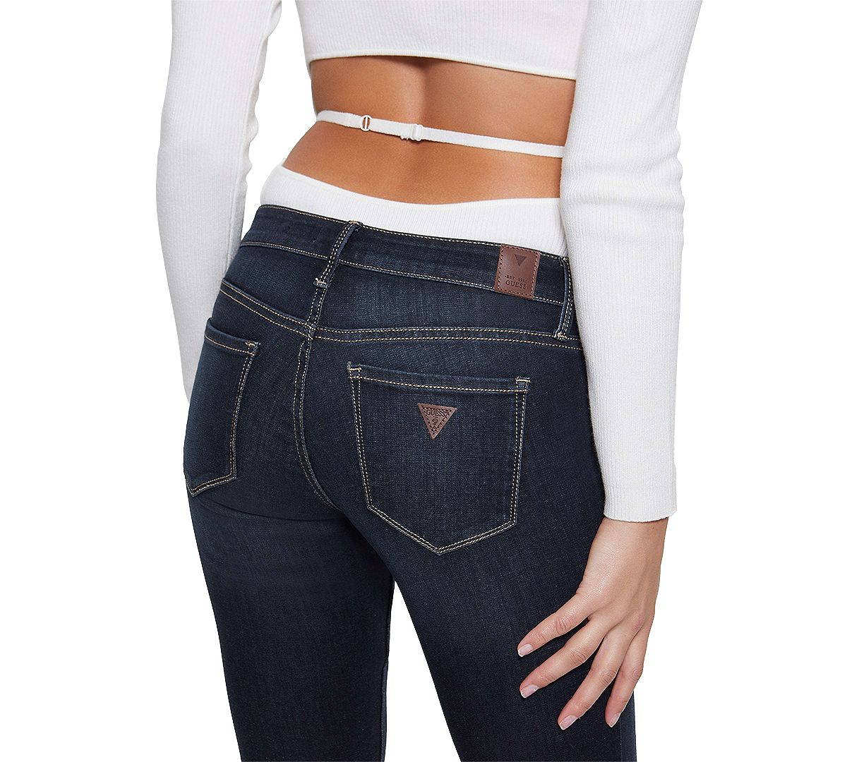 GUESS Women's Low-Rise Power Skinny Jeans view 5 — MAYCSS fashion products