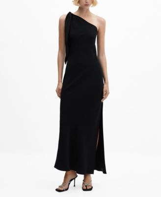 MANGO Women's Asymmetric Bow Dress - Macy's