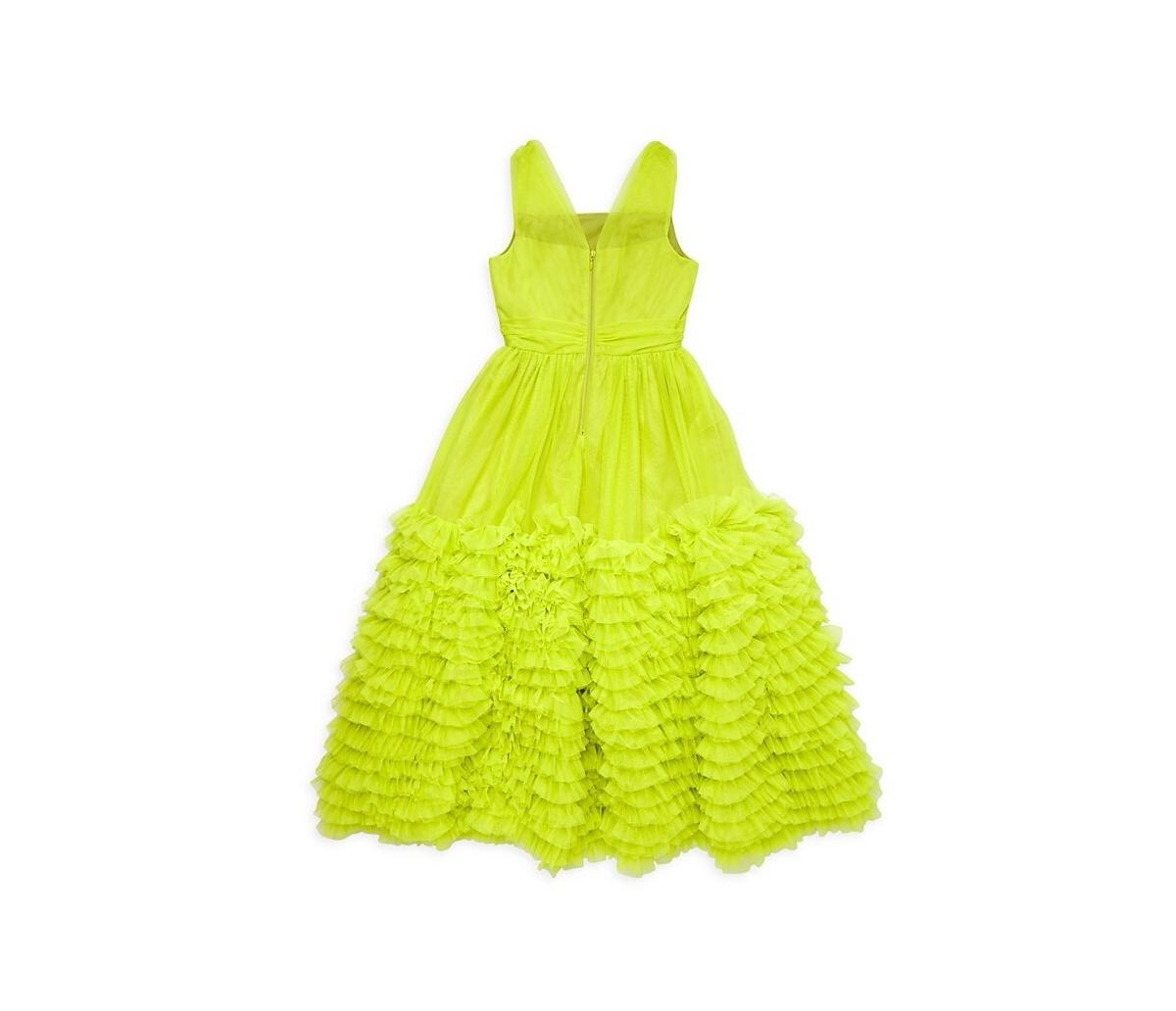 Christian Siriano Big Girls Pleated and Tiered Maxi Gown