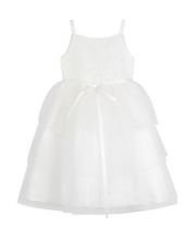 Macy's white flower cheap girl dresses