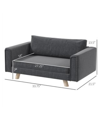 Raised Dog Sofa for Small and Medium Dogs, Elevated Pet Sofa,