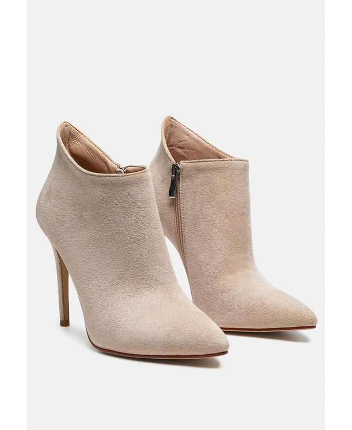 Tan stiletto ankle boots sales