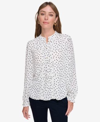 Tommy Hilfiger - Women's Printed Long-Sleeve Blouse
