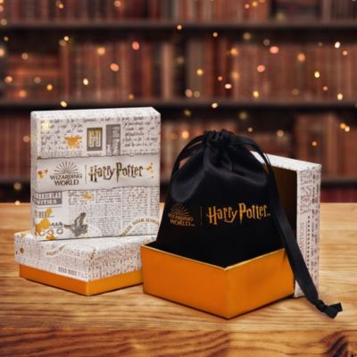 Wizarding World Golden Snitch Initial Gold Plated Pendant Necklace, 18"