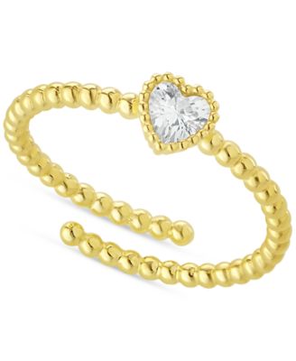 Macy's - Pav&eacute; Criss Cross Band Ring in Sterling Silver
