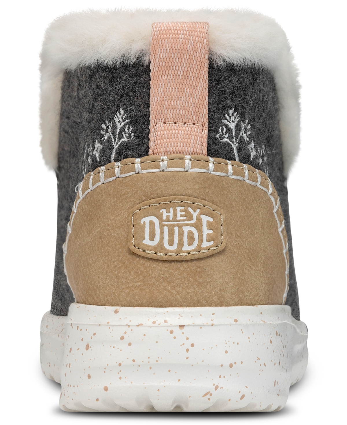 Shop Hey Dude Women's Denny Wool Faux Shearling Boots From Finish Line In Gray