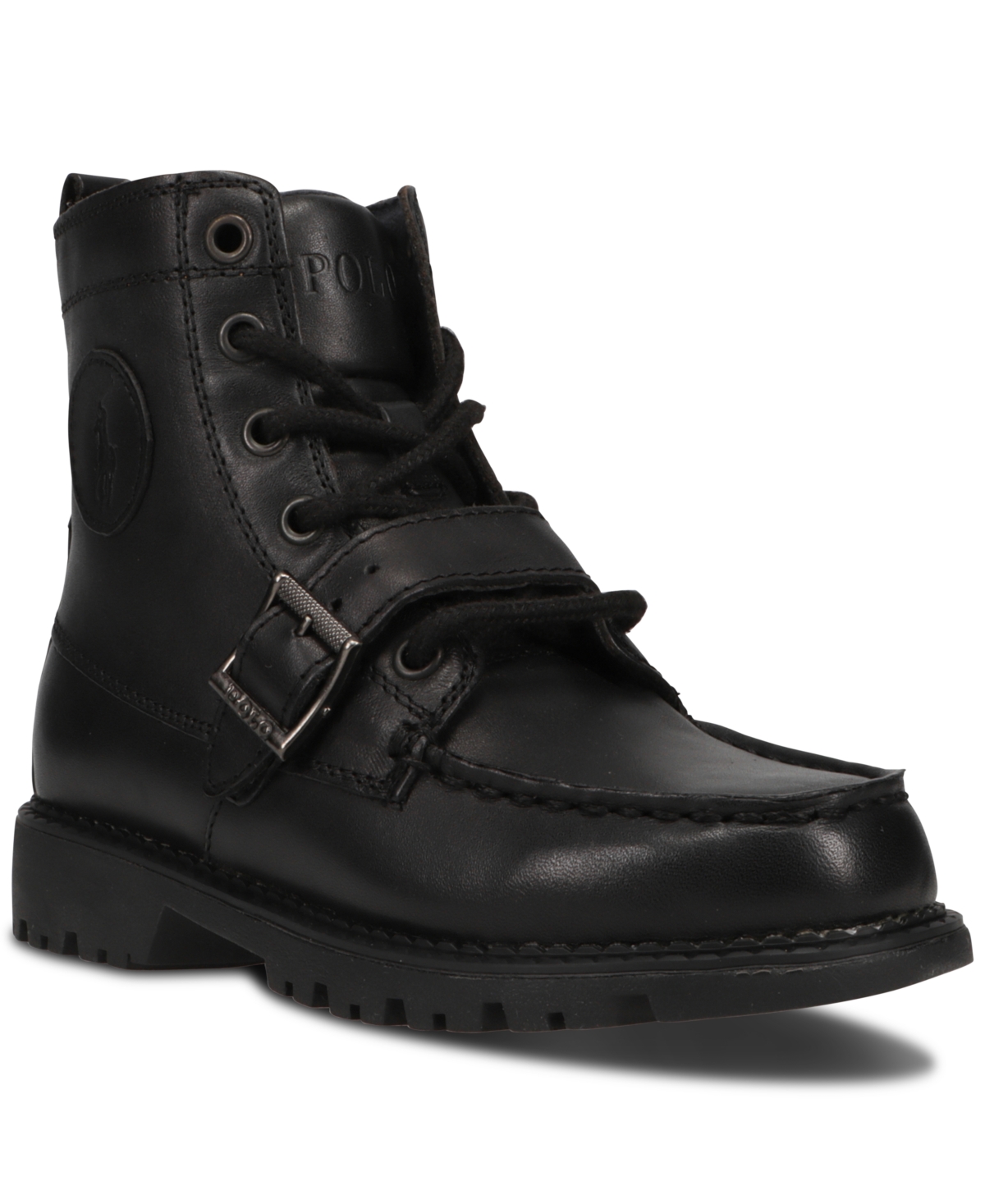 Polo Ralph Lauren Kids Little Boys Ranger Hi Ii Leather Boots From Finish Line In Black ModeSens