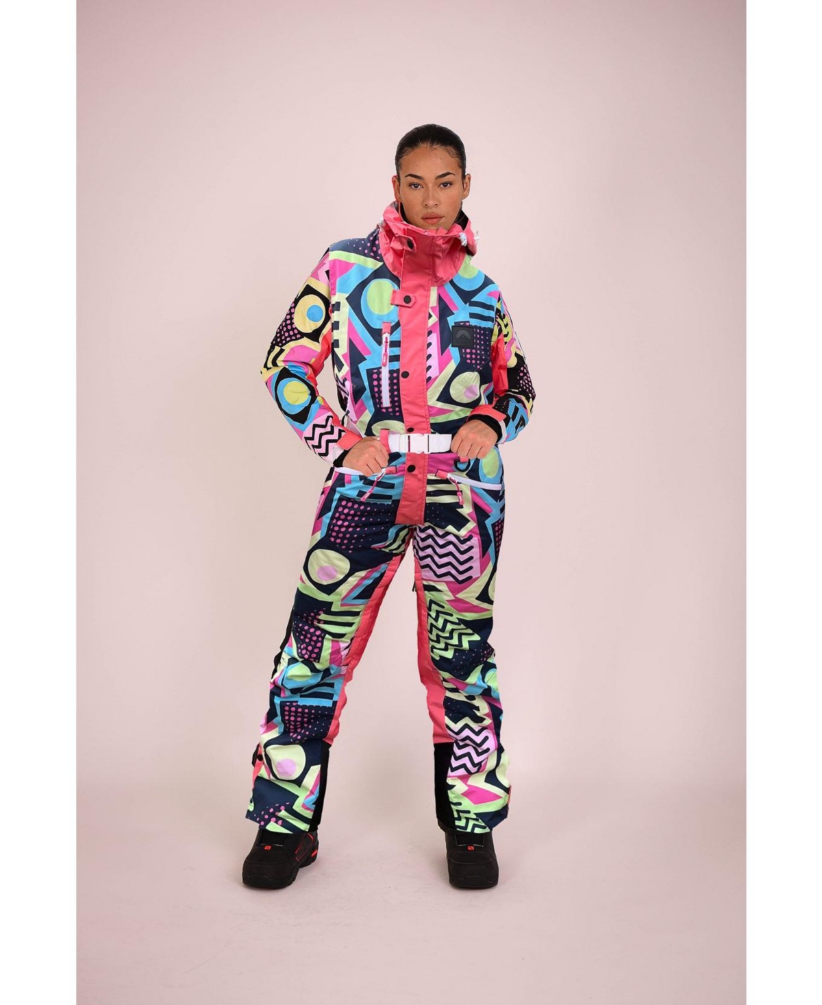 Saved by The Bell Curved Women's Ski Suit - Multi