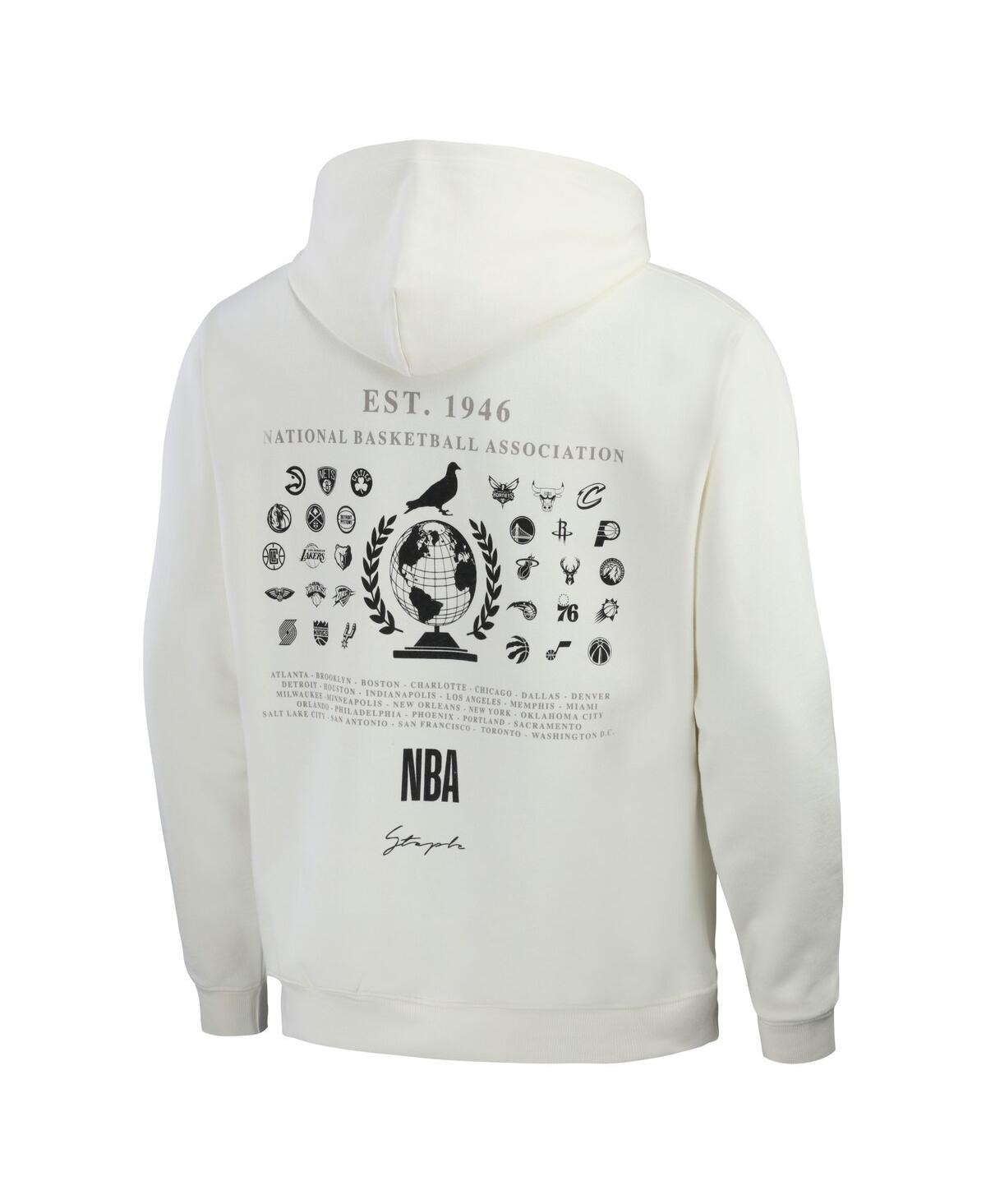 Men's Nba x StapleAll Teams Birds of a Feather Pullover Hoodie - Cream