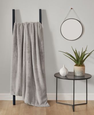 Solid Mink Faux Fur Throw, 50" x 70"