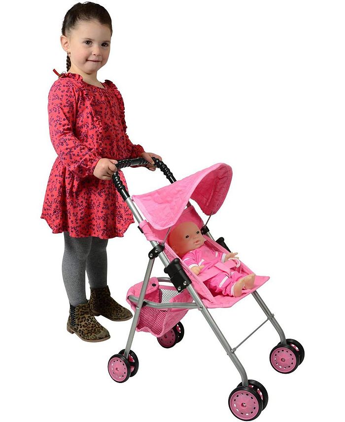 The New York Doll Collection My First Doll Stroller - Pink