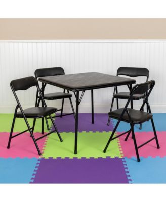 Kids 5 Piece Folding Table And Chair Set - Kids Activity Table Set