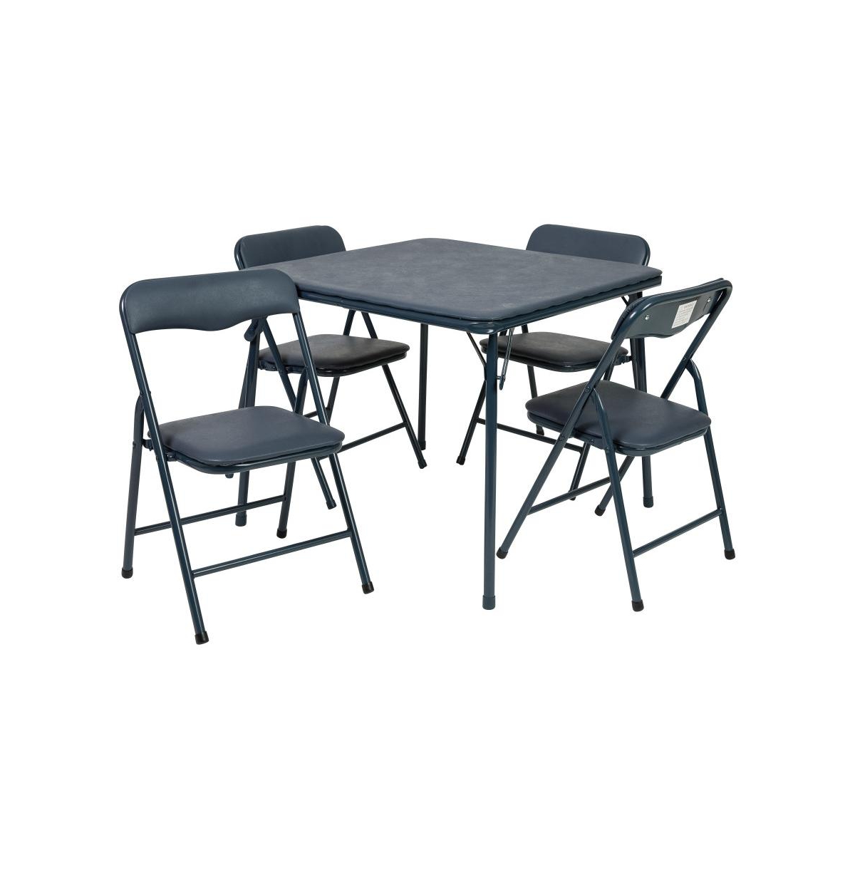 Emma+Oliver Kids 5 Piece Folding Table And Chair Set - Kids Activity Table Set