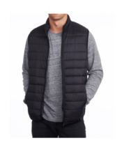 Men's black puffer vest cheap