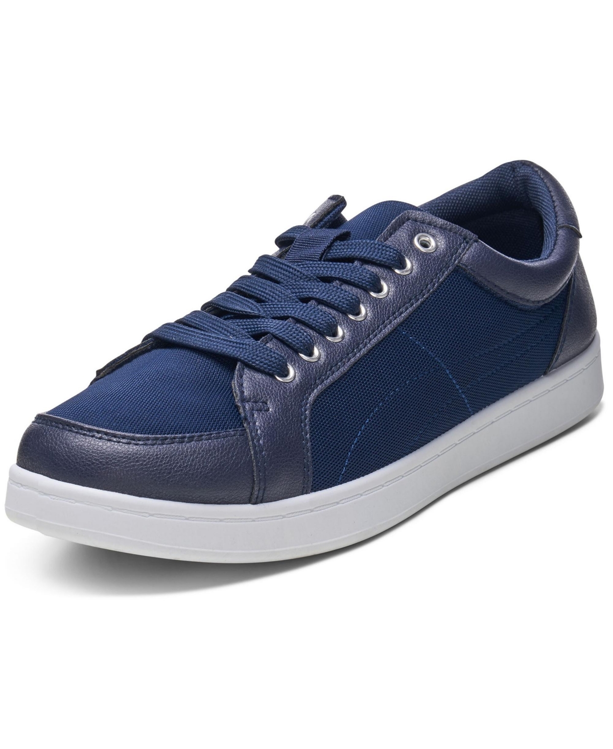 Craig Mens Fashion Sneakers Retro Lace Up Low Top Tennis Shoes - Blue