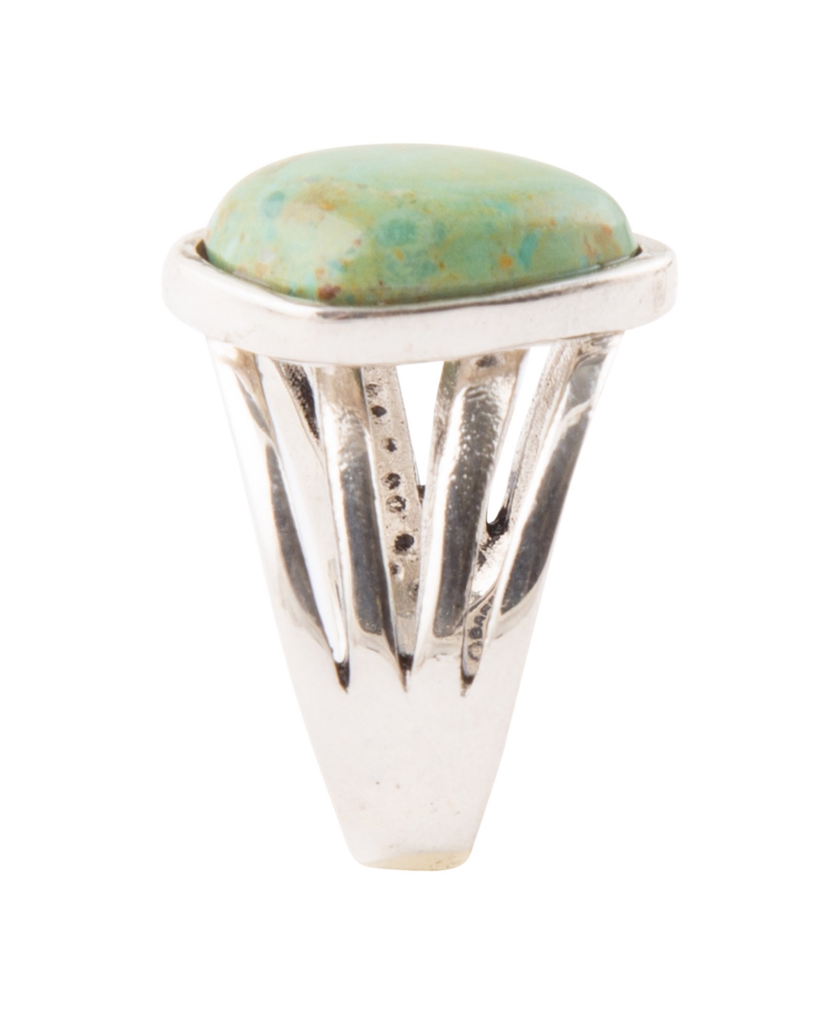 Shop Barse Classy Genuine Turquoise And Sterling Silver Abstract Ring