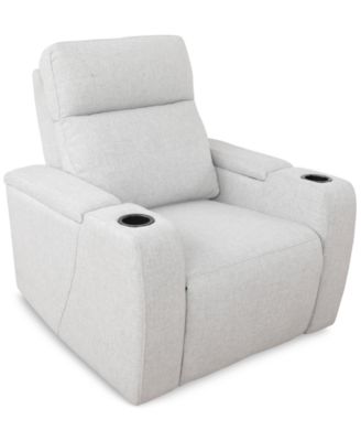 Greymel 37" Zero Gravity Fabric Chair with Power Headrest, Created for Macy's
