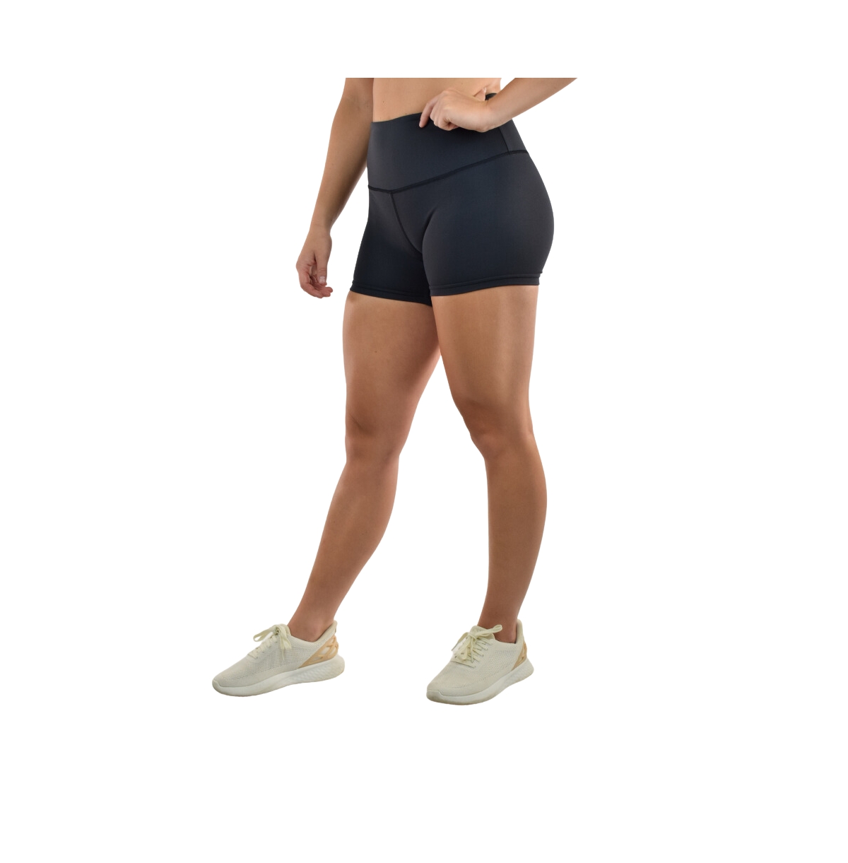 Women's Leakproof Activewear High-Rise Shorts For Bladder Leaks and Periods - Black