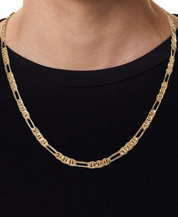 Bracciale Catena Mariner In Oro Giallo 10K – Larghezza 4 Mm, Lunghezza 20 Cm – Gioiello Uomo/Donna Altamente Lucido (2,8 Gr) - 2