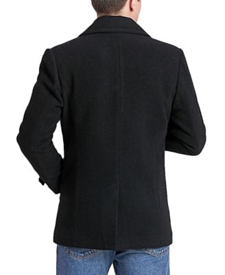 Men Wool Blend Pea Coat
