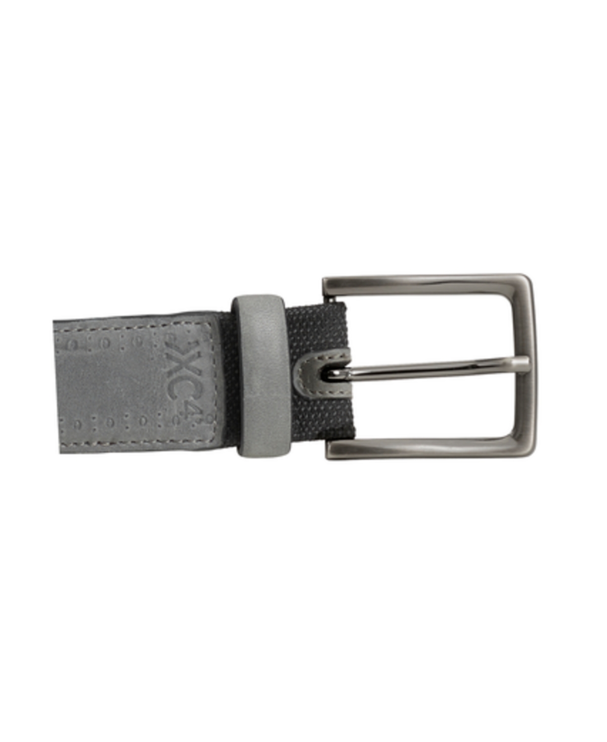 Johnston & Murphy Xc4 Perforated Leather Belt In Light Gray Leather