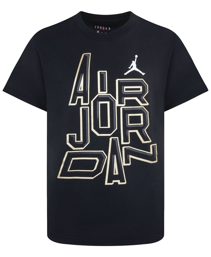 Jordan gold sale t shirt