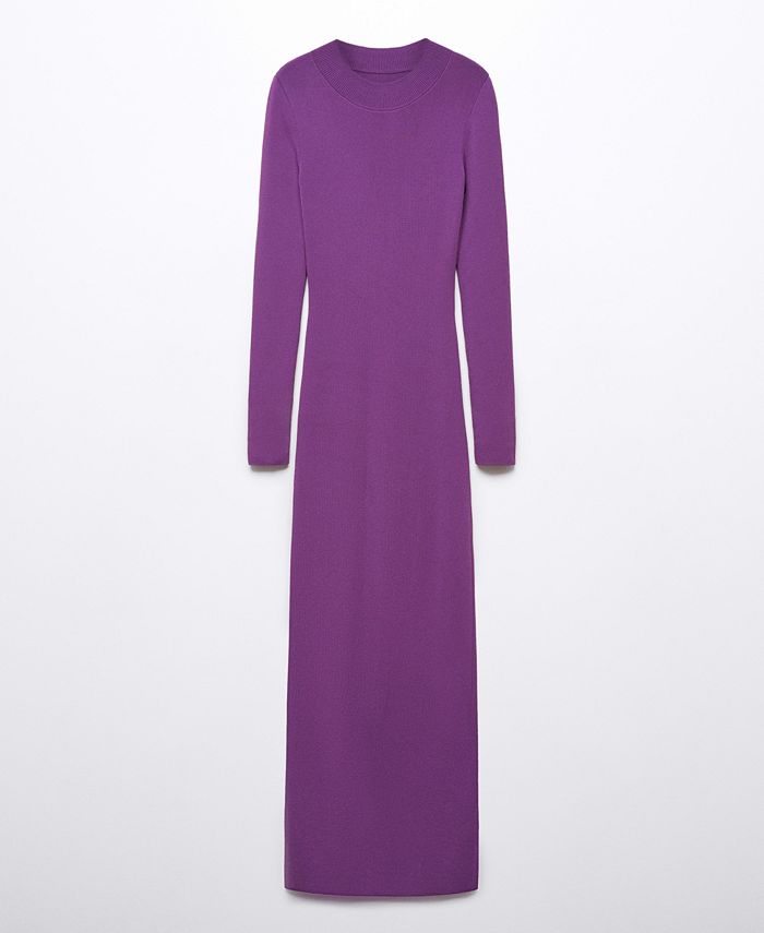 MANGO Women's Knit Long Dress Macy's
