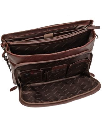 Men's Buffalo Double Compartment Briefcase for 15.6" Laptop , Tablet