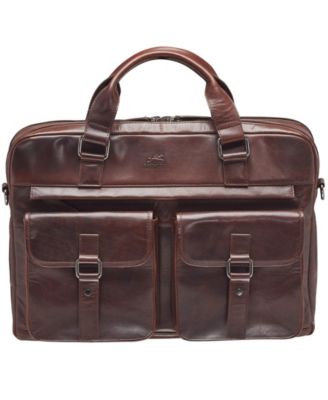 Men's Buffalo Briefcase with Dual Compartments for 15.6" Laptop