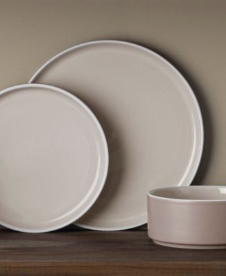 ColorTrio Stax 16 Piece Dinnerware Set, Service for 4